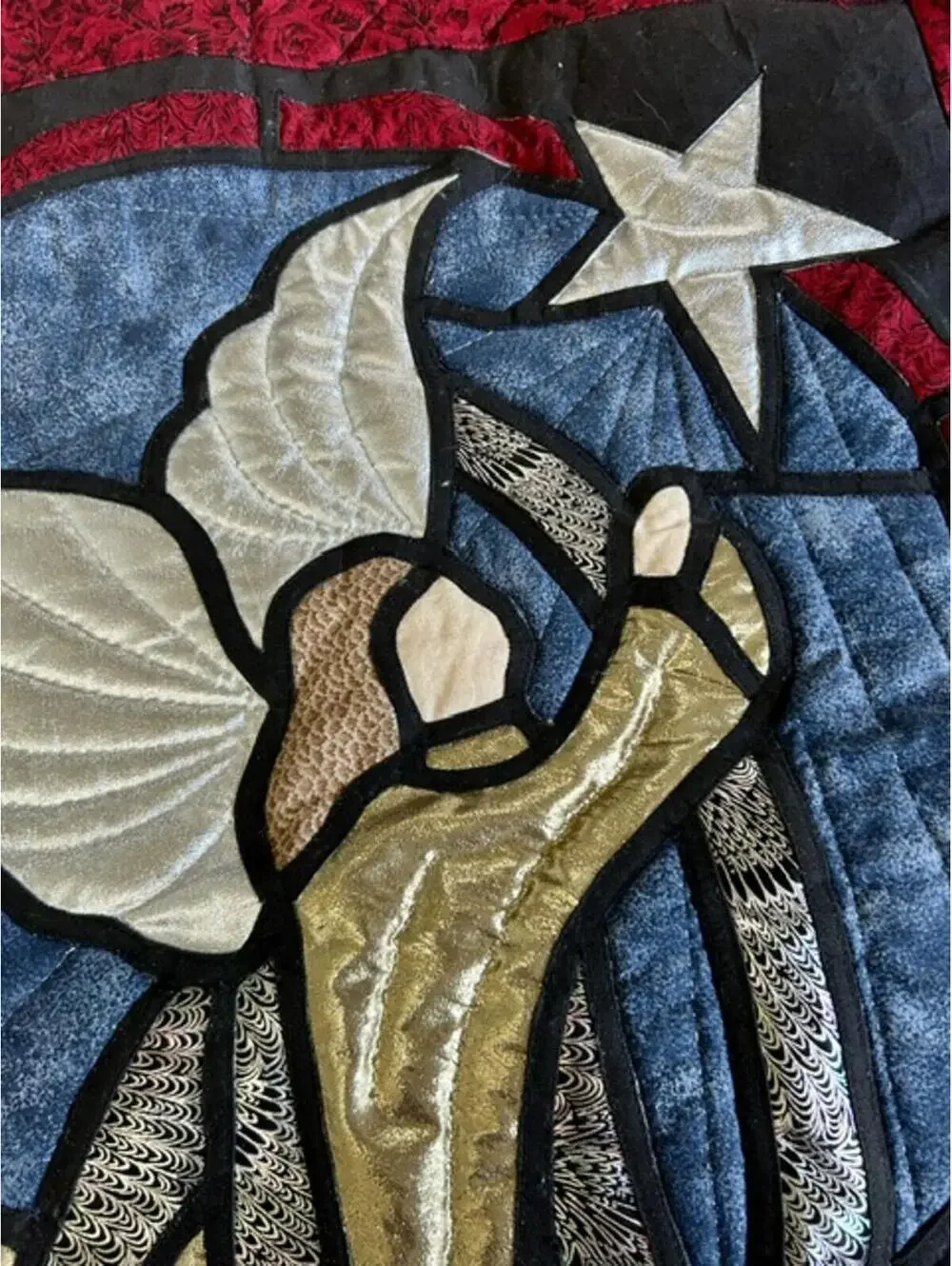 Handmade Quilted Angel Wall Hanging